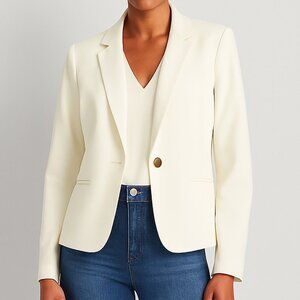 Ann Taylor Ivory Blazer – Size 16